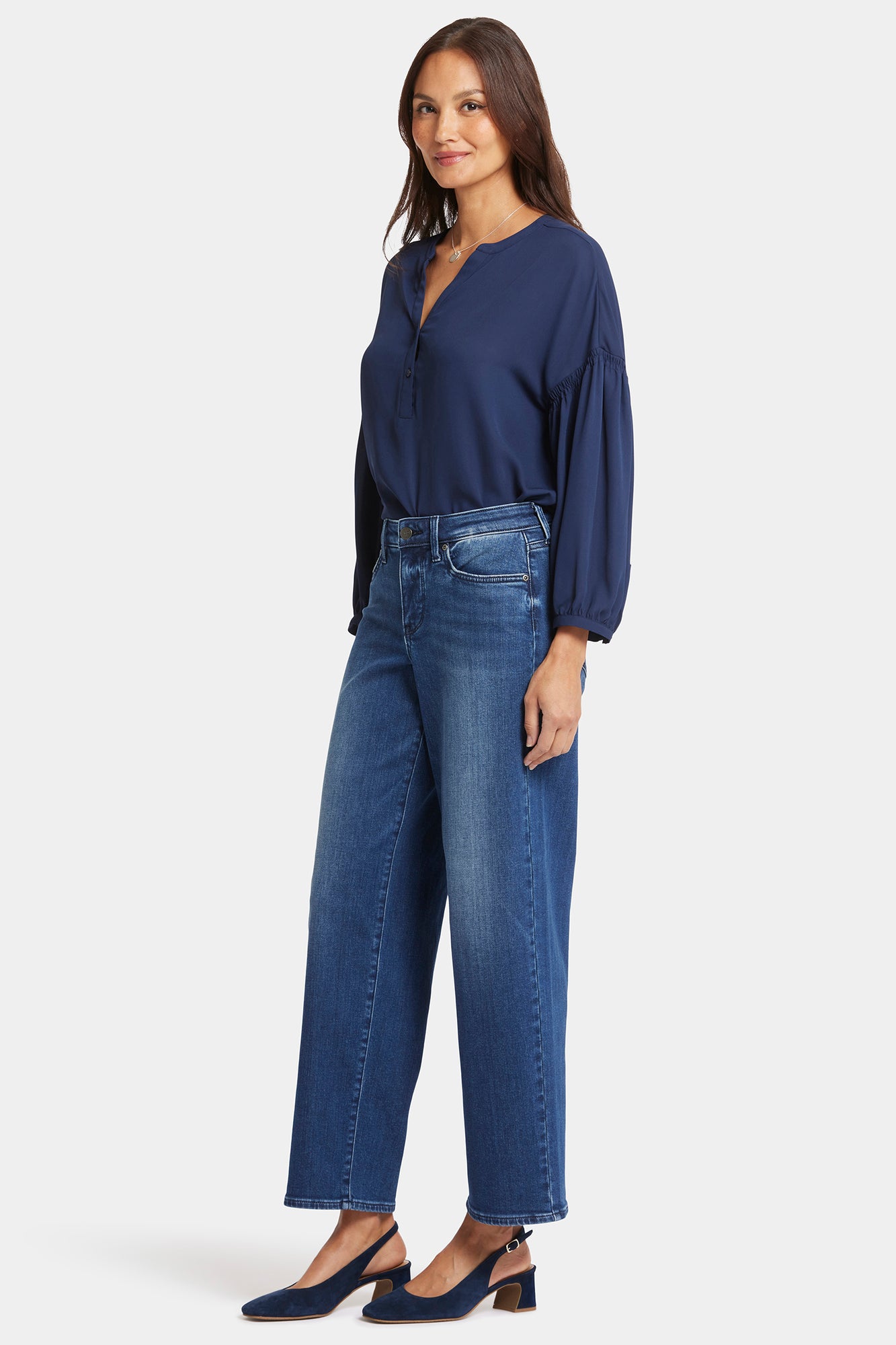 NYDJ Jemma Barrel Jeans With High Rise - Moonlight