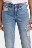 NYDJ Margot Girlfriend Jeans With Embroidered Patch - Indigo Stream