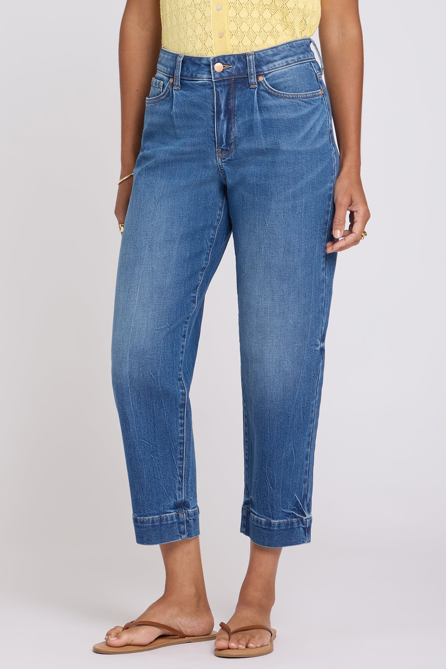 Carrot Ankle Jeans With High Rise - Wild River Blue | NYDJ