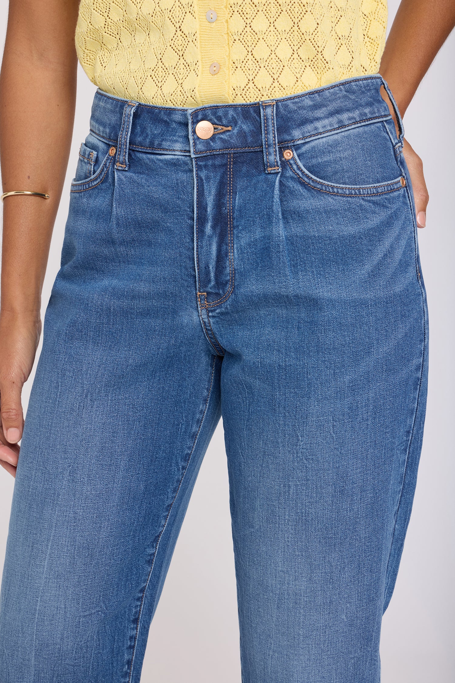 Carrot Ankle Jeans With High Rise - Wild River Blue | NYDJ