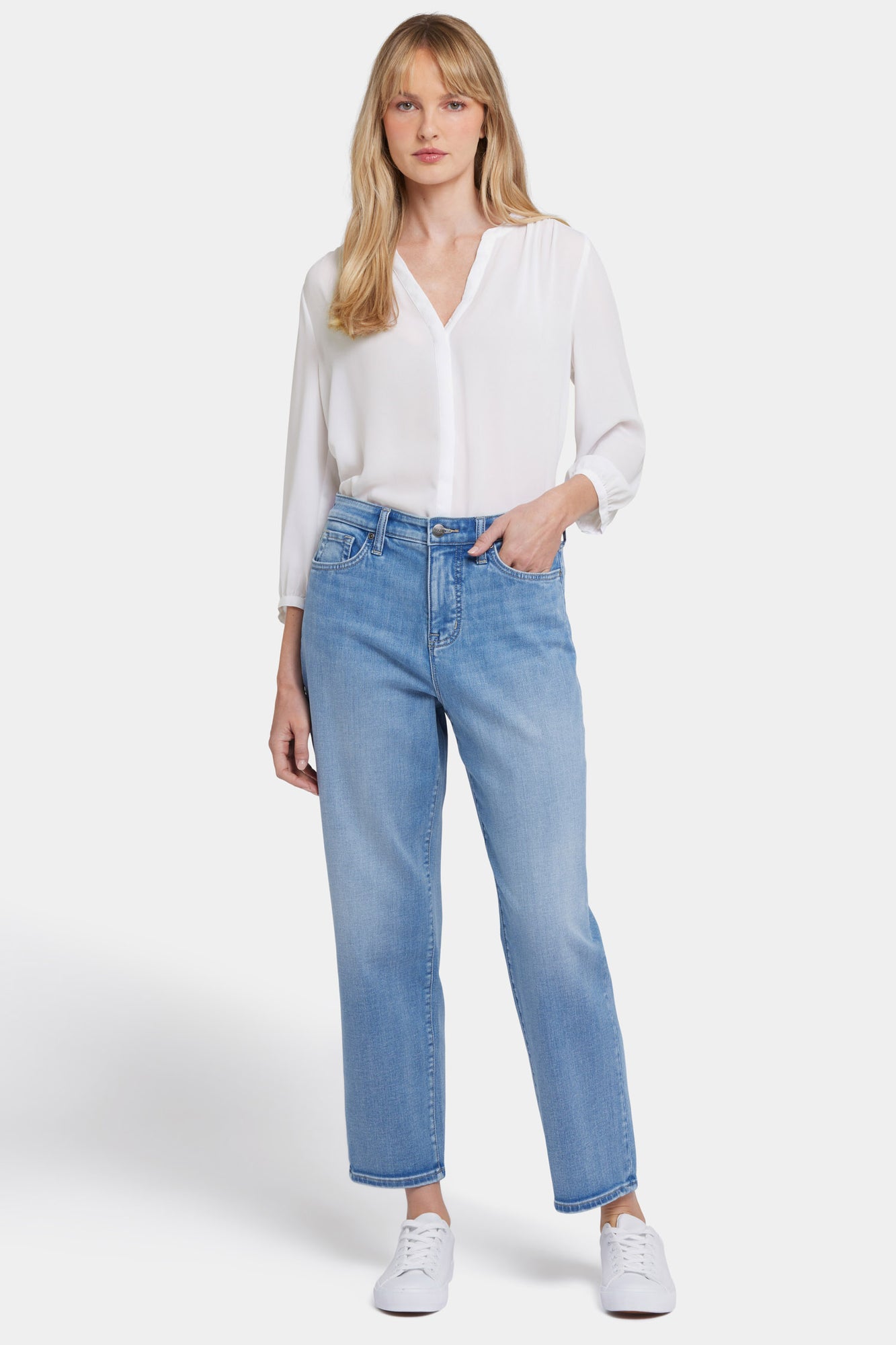 NYDJ Boyfriend Jeans With Super High Rise - Blue Valley