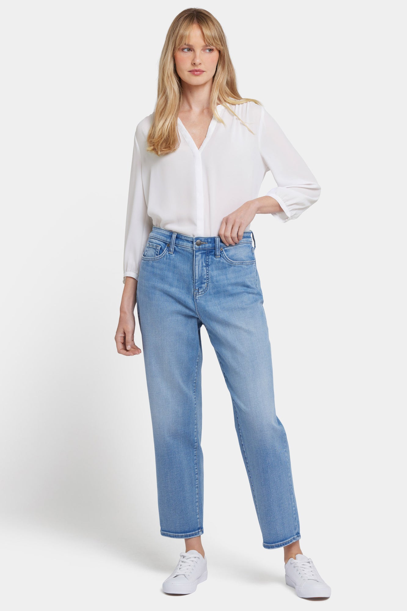 NYDJ Boyfriend Jeans With Super High Rise - Blue Valley