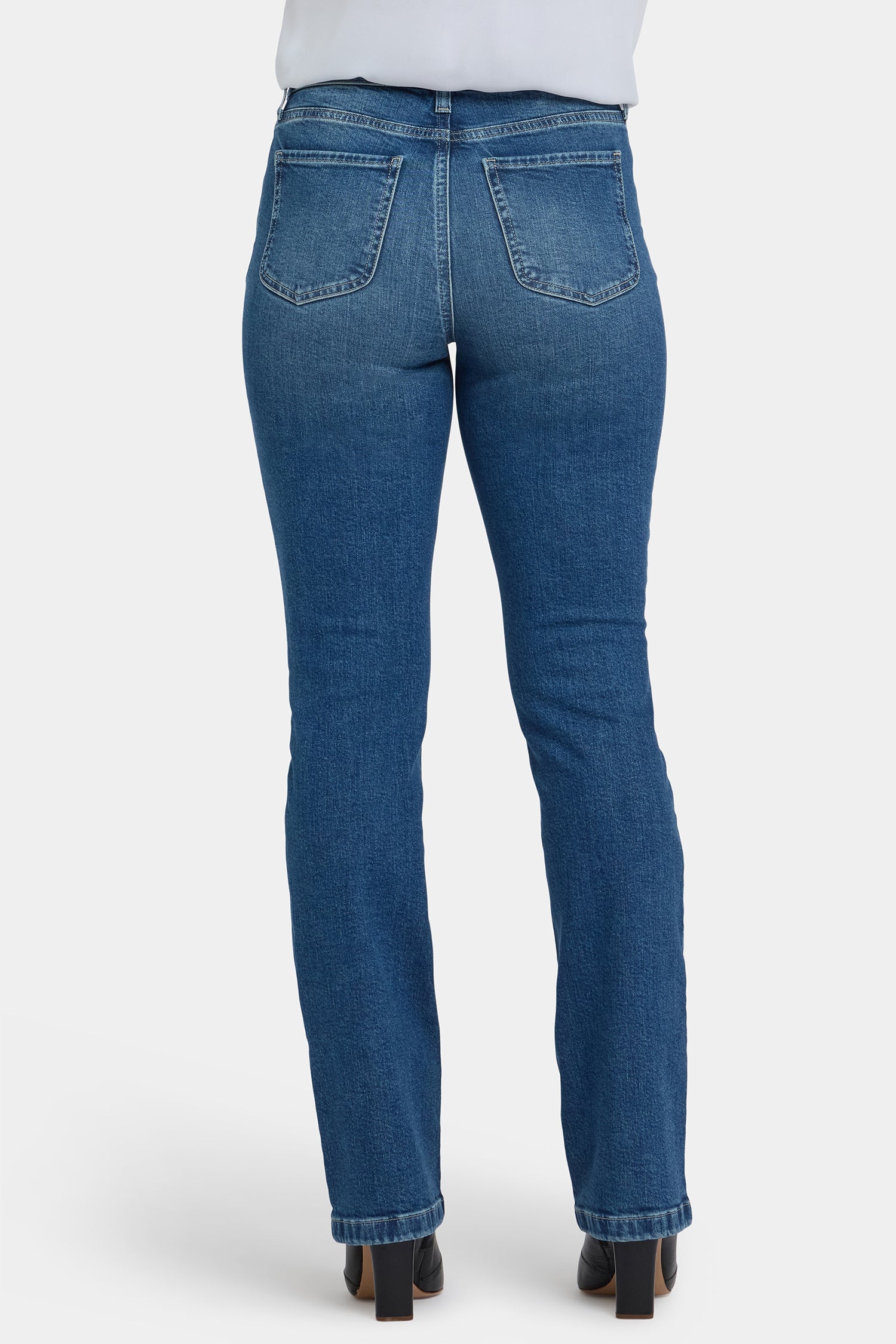NYDJ Billie Mini Bootcut Jeans With High Rise And Seam Detail - Romantic Indigo
