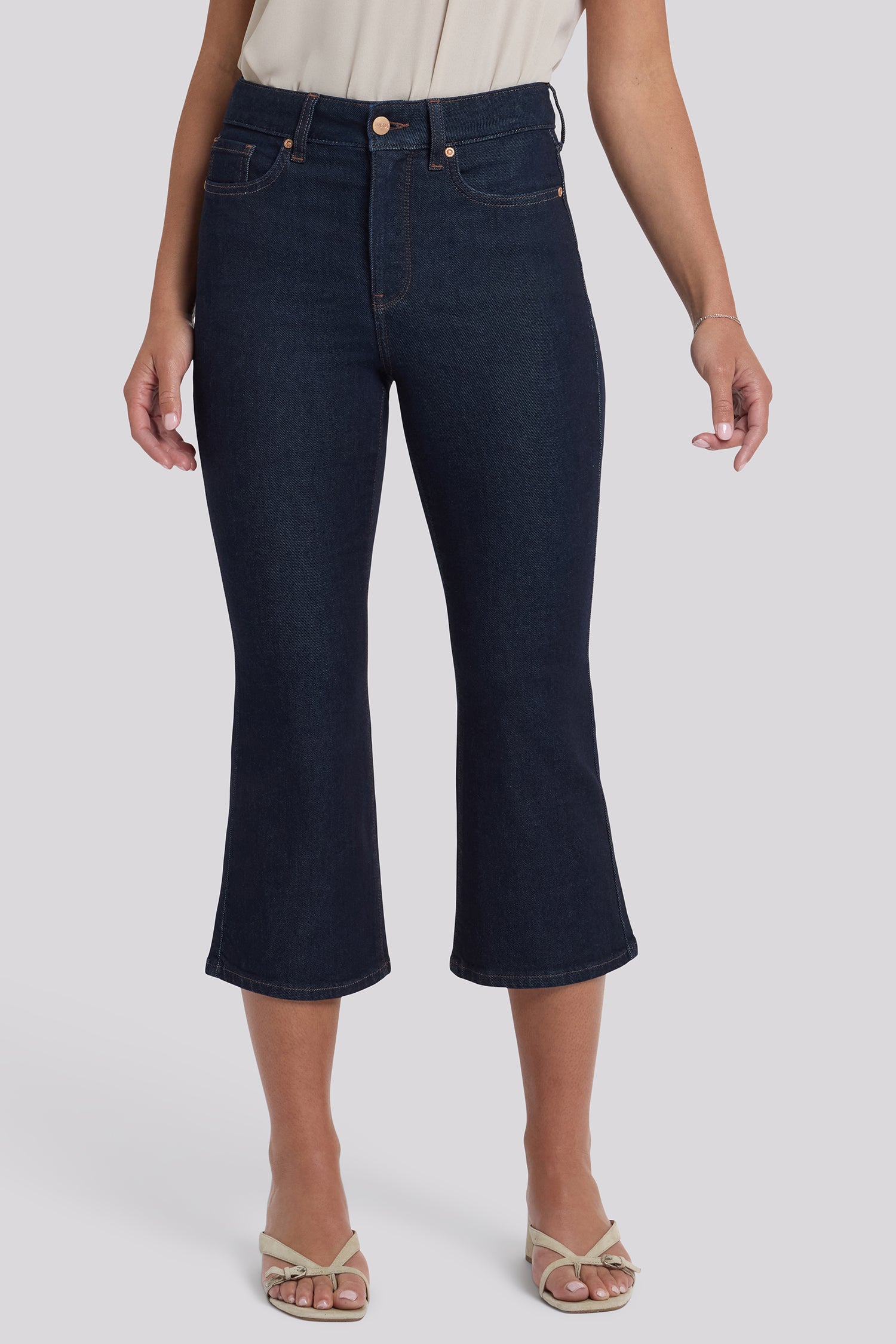 Monica Kick Flare Crop Jeans With High Rise - Magical Blue | NYDJ