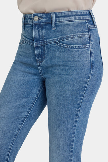NYDJ Barbara Bootcut Jeans With High Rise And Front Yoke - Washed Crystal