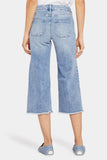 NYDJ Patchie Wide Leg Capri Jeans With Frayed Hems - Quinta