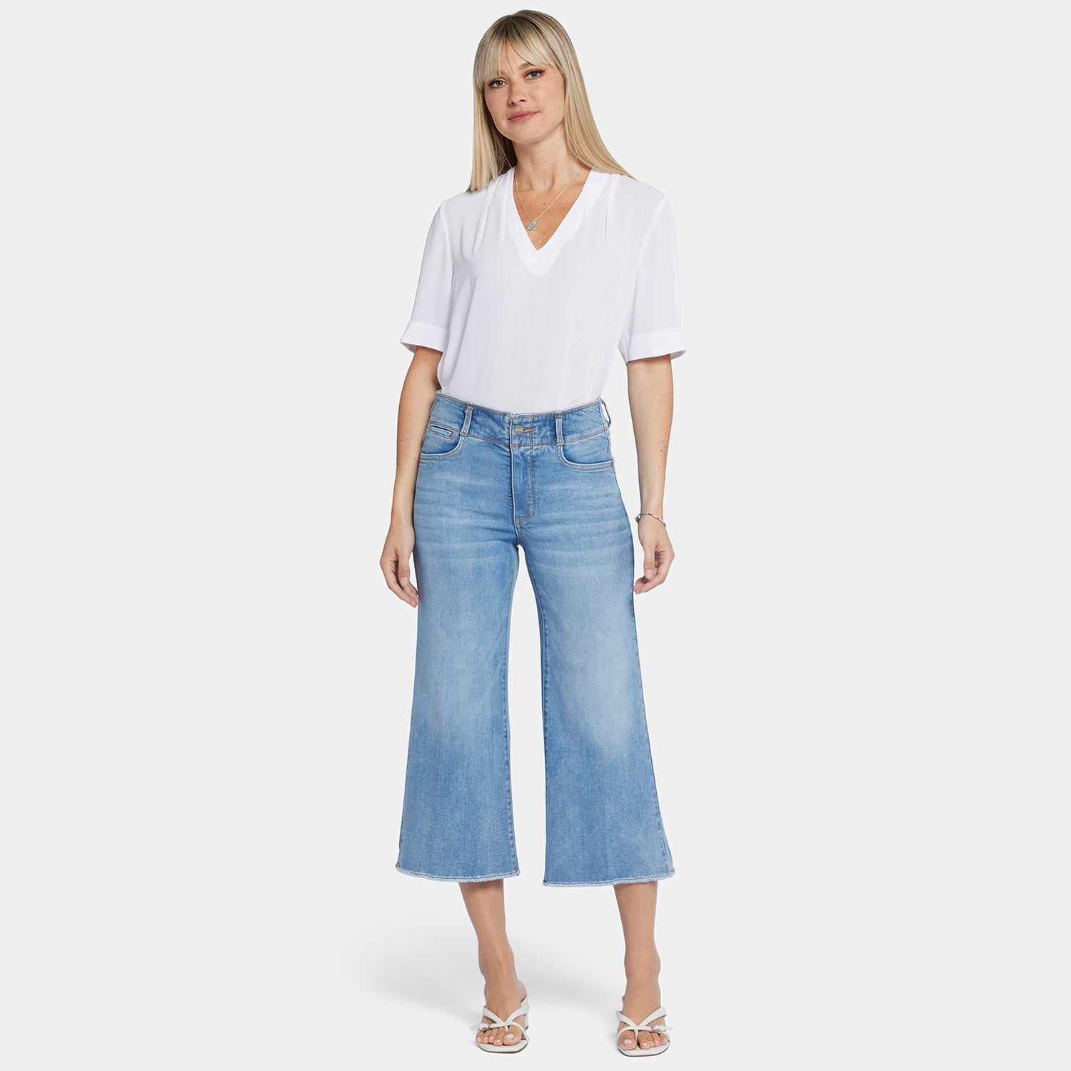 Nydj wide leg capri jeans hotsell