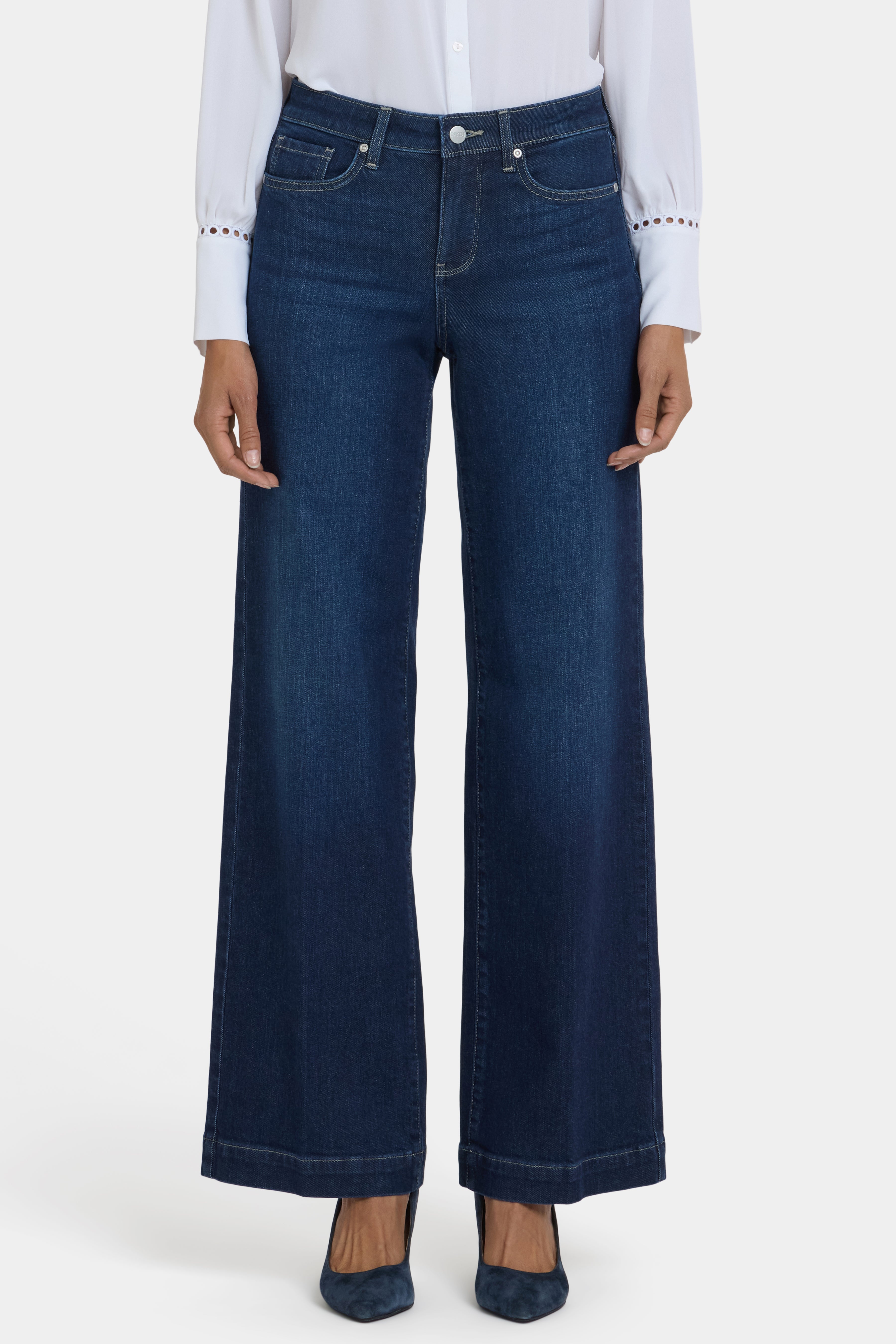 breeze Teresa Wide Leg Jeans With 1 1/2
