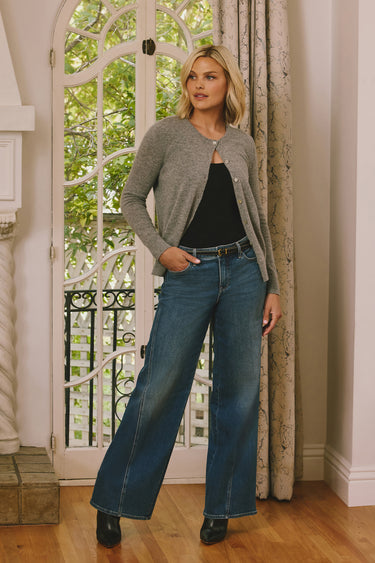 NYDJ Teresa Wide Leg Jeans With Contoured Seams And 31