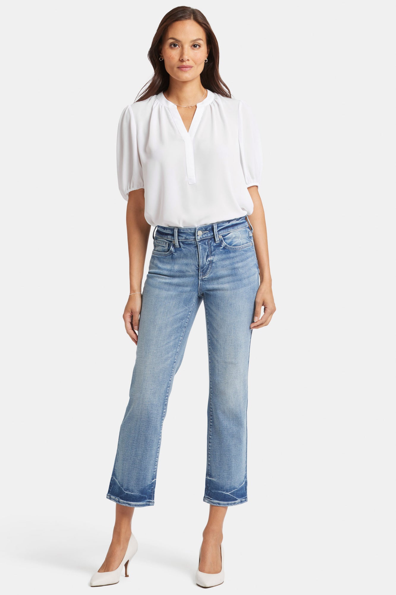 NYDJ Marilyn Straight Ankle Jeans  - Torrent Peak