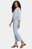 NYDJ Marilyn Straight Ankle Jeans With Double-Button Fly And Frayed Hems  - Westminster
