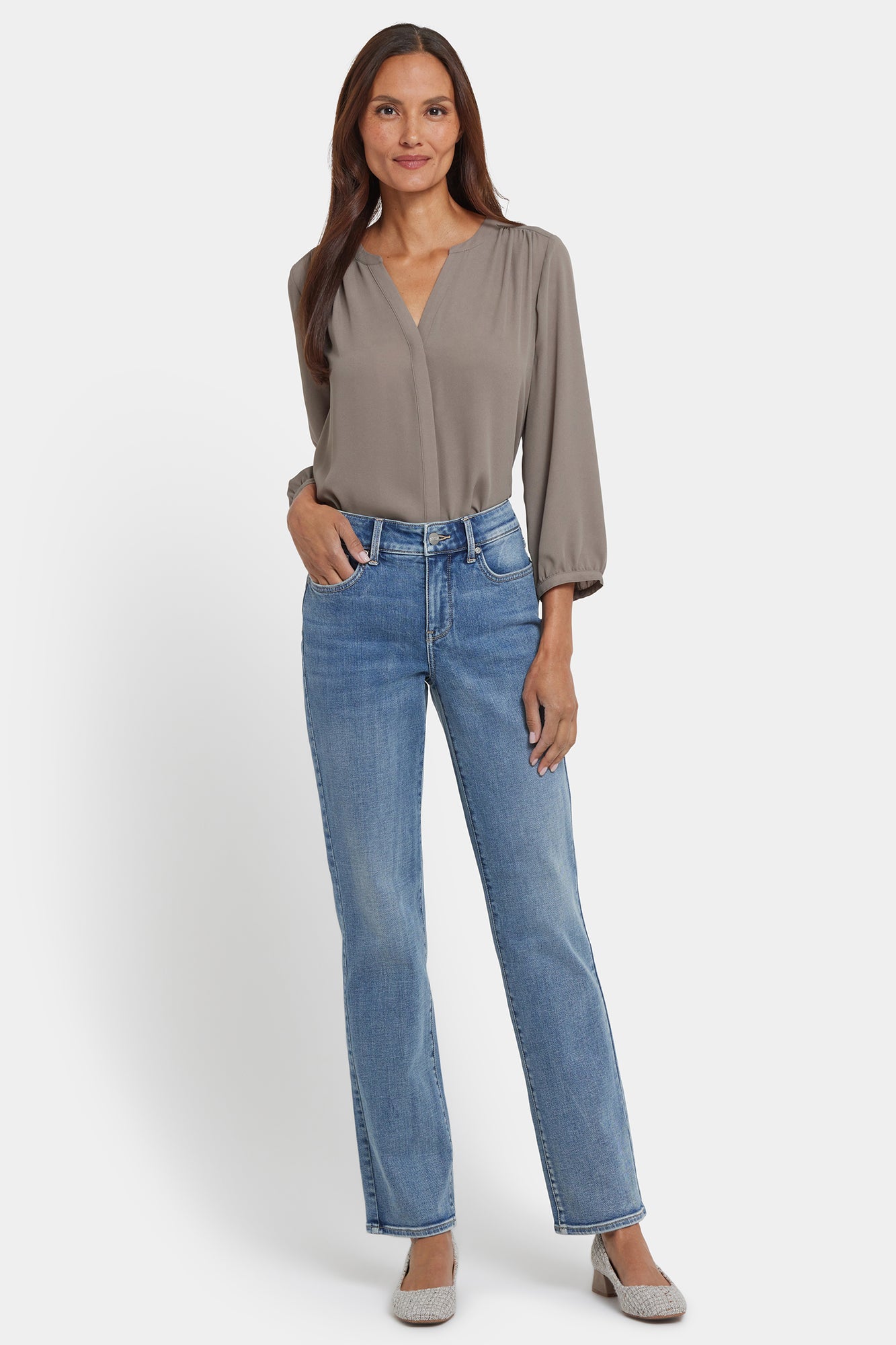 NYDJ Marilyn Straight Jeans  - Atmosphere