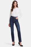 NYDJ Marilyn Straight Jeans In Long Inseam With High Rise - River Bridge