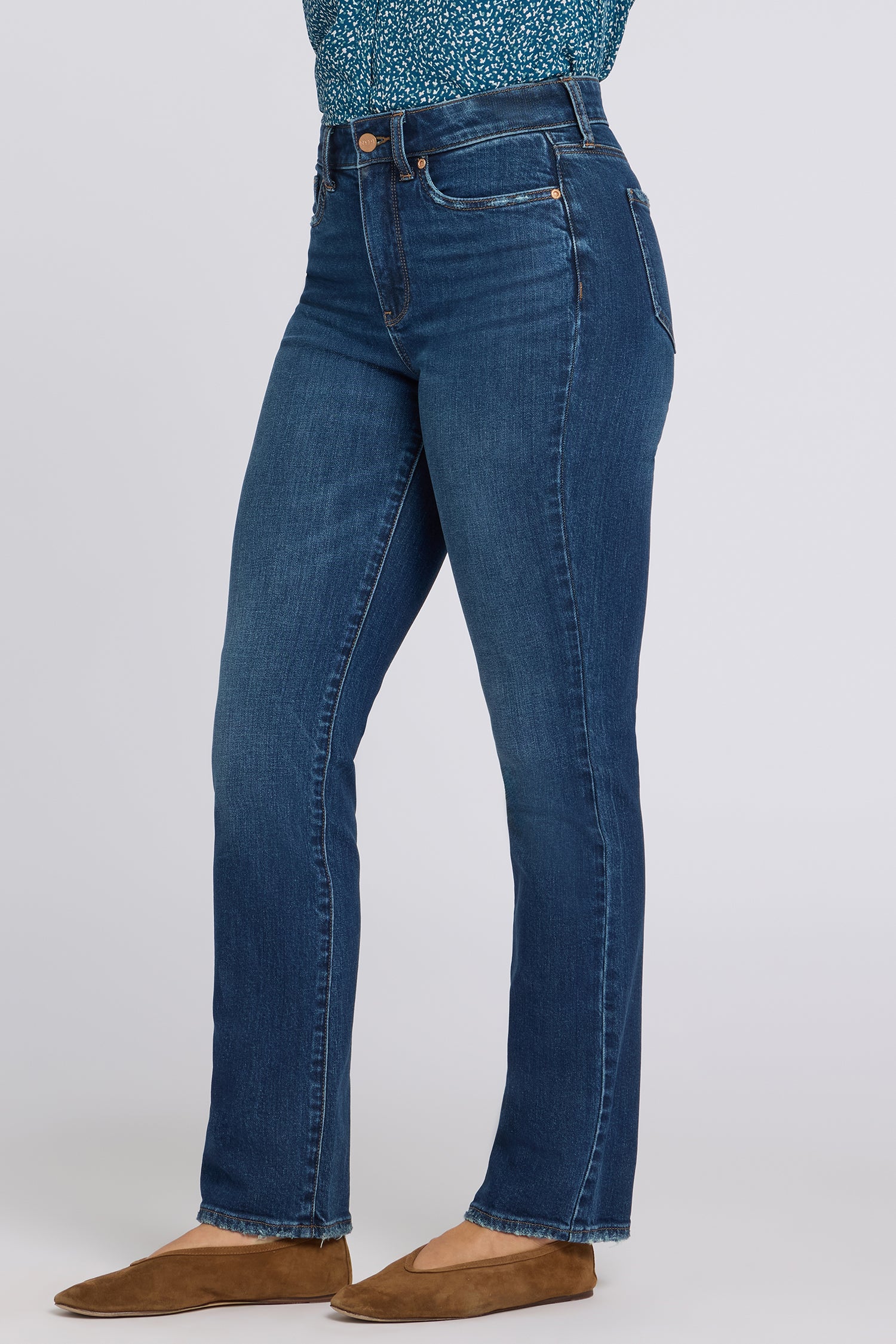 NYDJ Marilyn Straight Jeans In Tall With High Rise And 34