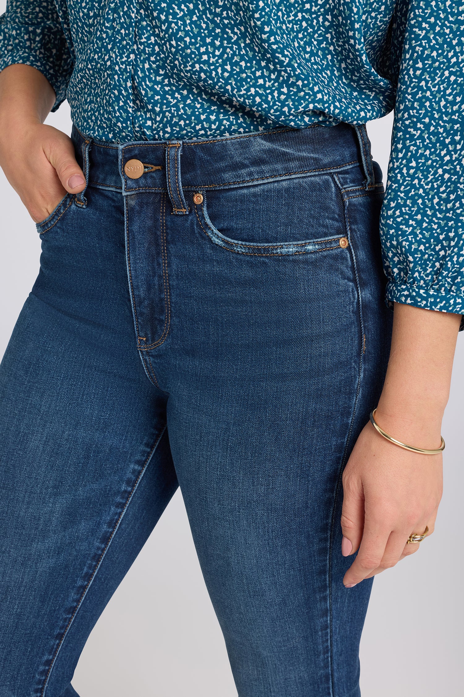 NYDJ Marilyn Straight Jeans In Tall With High Rise And 34