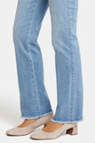 NYDJ Marilyn Straight Jeans With High Rise And Frayed Hems - Blue Valley