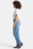 NYDJ Marilyn Straight Jeans With High Rise And Creased Hems - Hidden Lake