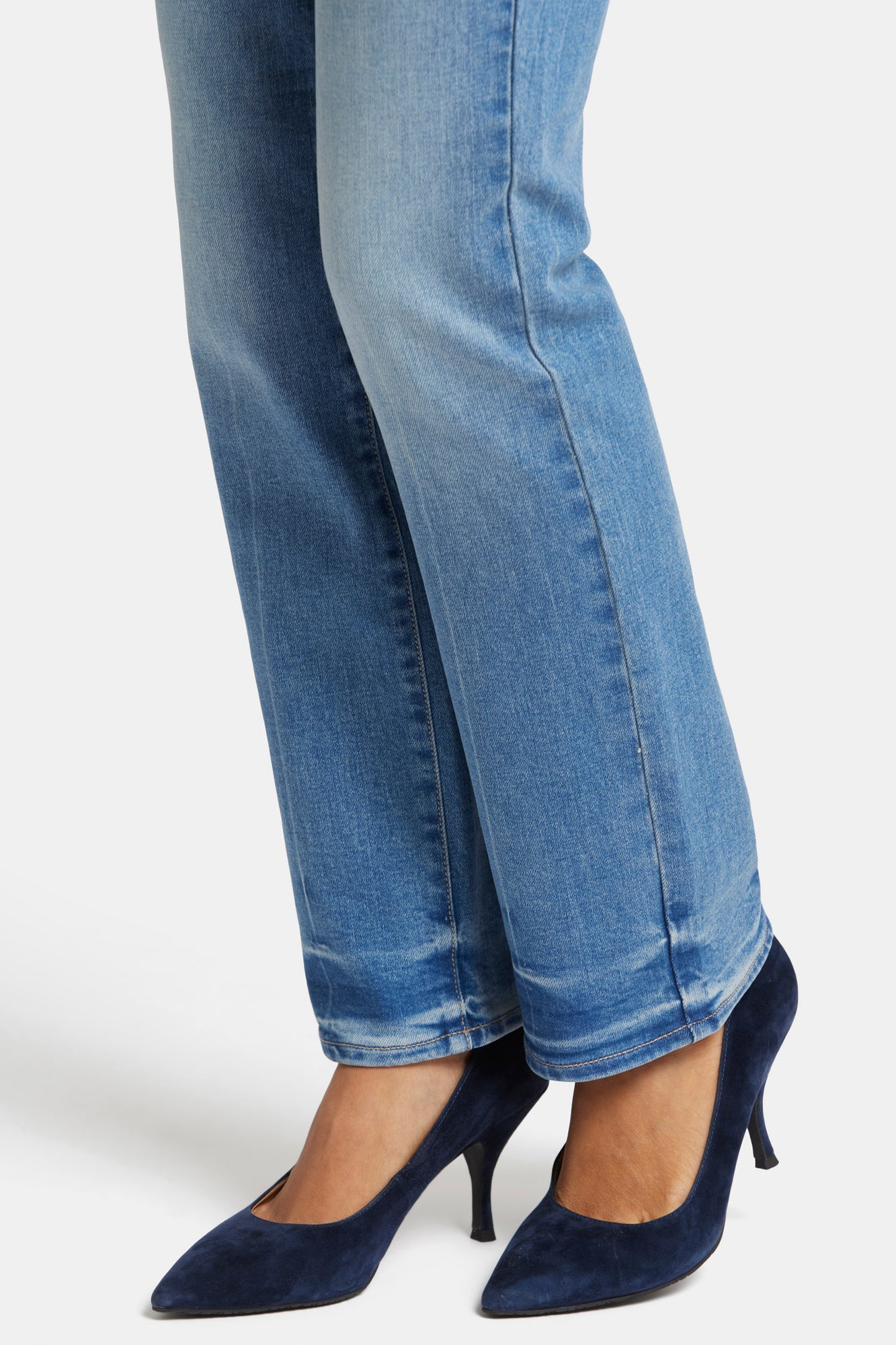 NYDJ Marilyn Straight Jeans With High Rise And Creased Hems - Hidden Lake