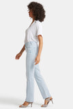 NYDJ Marilyn Straight Jeans With High Rise, 31" Inseam And Deep Hems - Icy Lagoon