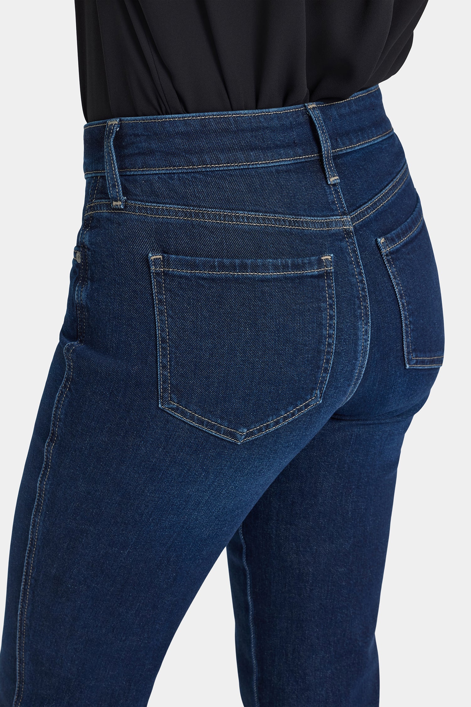 Marilyn Straight Jeans With Side Double Stitching - Indigo