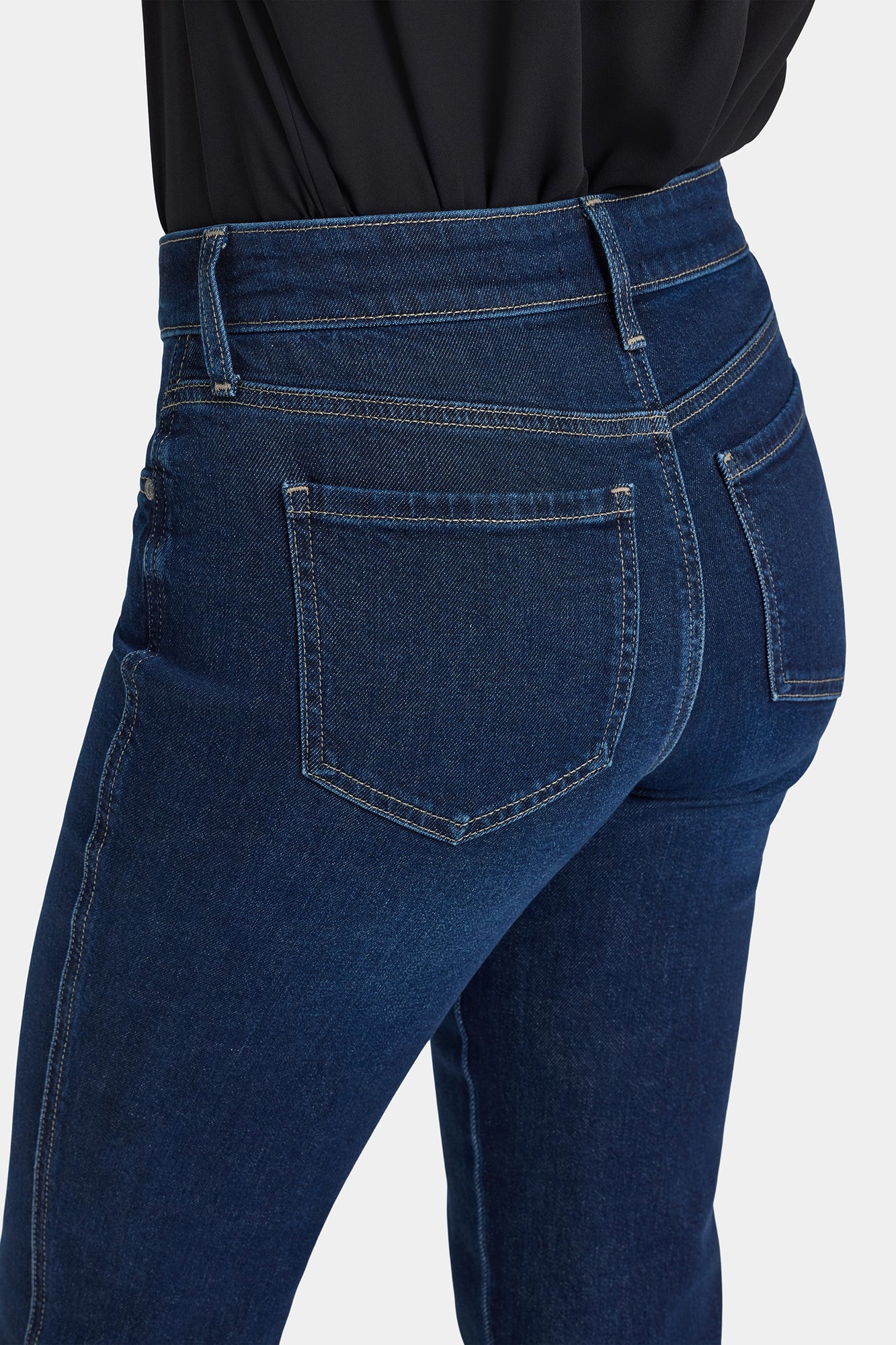 Marilyn Straight Jeans With Side Double Stitching - Indigo
