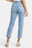 NYDJ Sheri Slim Ankle Jeans With Frayed Hems - Blue Valley