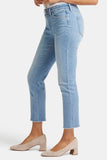 NYDJ Sheri Slim Ankle Jeans With Frayed Hems - Blue Valley