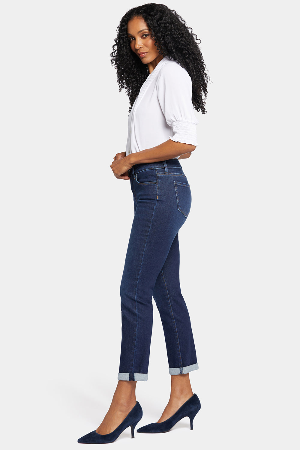 NYDJ Sheri Slim Ankle Jeans With Roll Cuffs - Northbridge