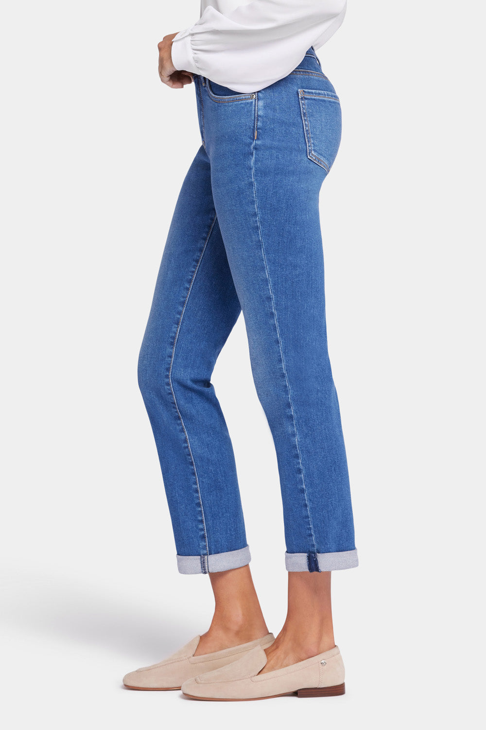 NYDJ Sheri Slim Ankle Jeans With Roll Cuffs - Rockford