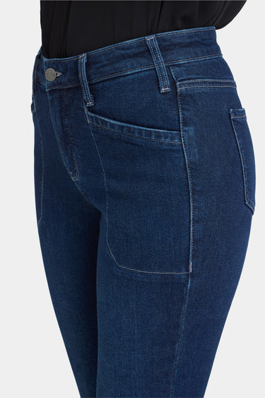 NYDJ Sheri Slim Jeans With Utility Pockets - Ink Skyline
