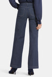 NYDJ Teresa Wide Leg Jeans With 1 1/2" Hems - Twilight Stripe