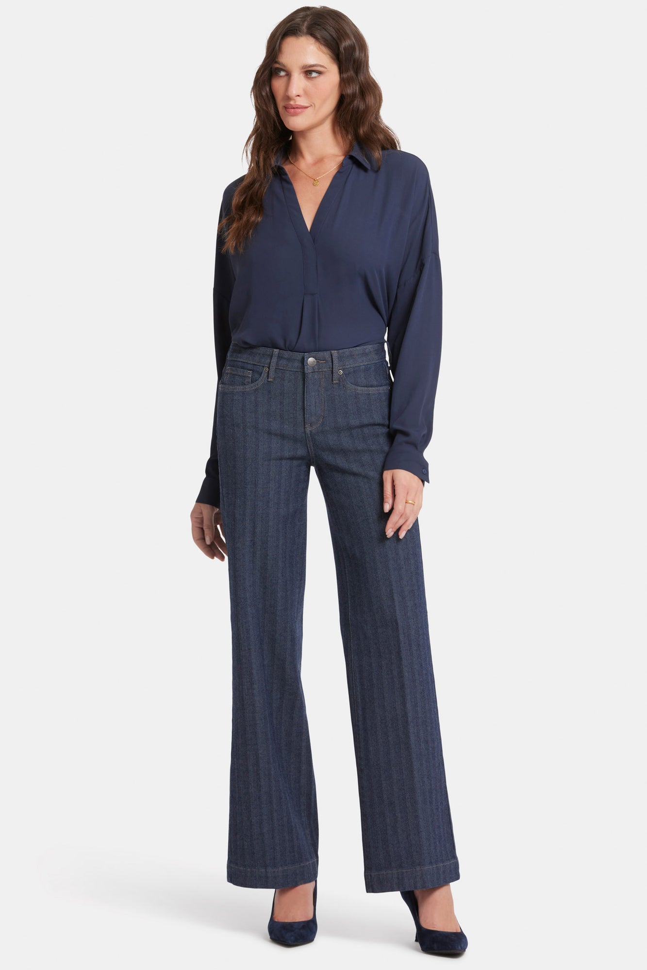 NYDJ Teresa Wide Leg Jeans With 1 1/2