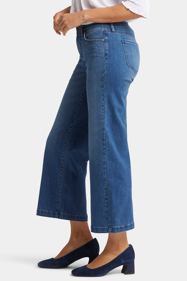 NYDJ Teresa Wide Leg Ankle Jeans  - Mission Blue