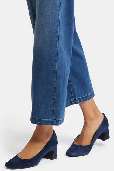 NYDJ Teresa Wide Leg Ankle Jeans  - Mission Blue