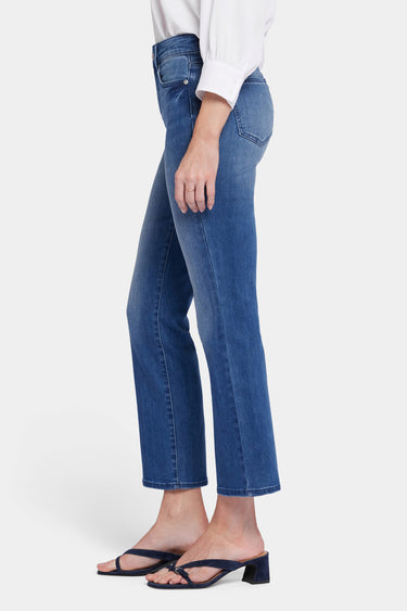 NYDJ Marilyn Straight Ankle Jeans With High Rise - Blue Island