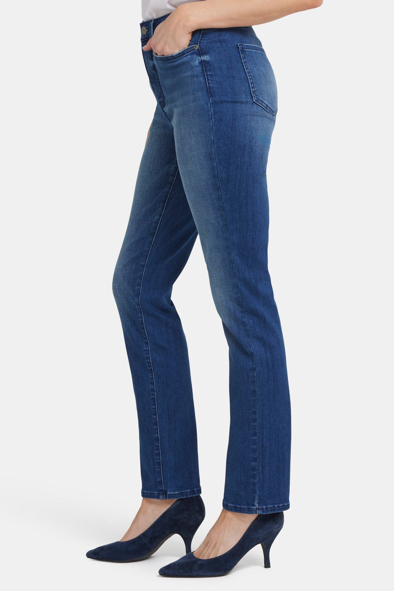 NYDJ Sheri Slim Jeans With High Rise - Moonlight