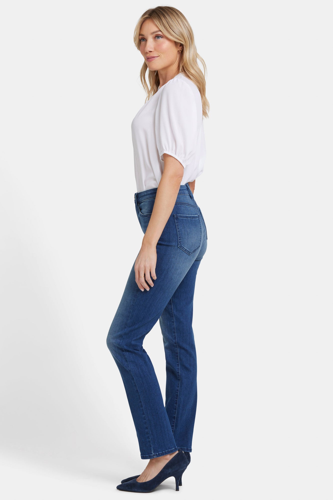 NYDJ Sheri Slim Jeans With High Rise - Moonlight