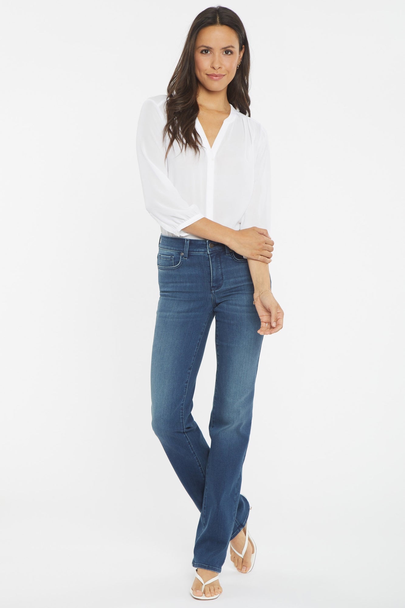 NYDJ Marilyn Straight Jeans  - Saybrook