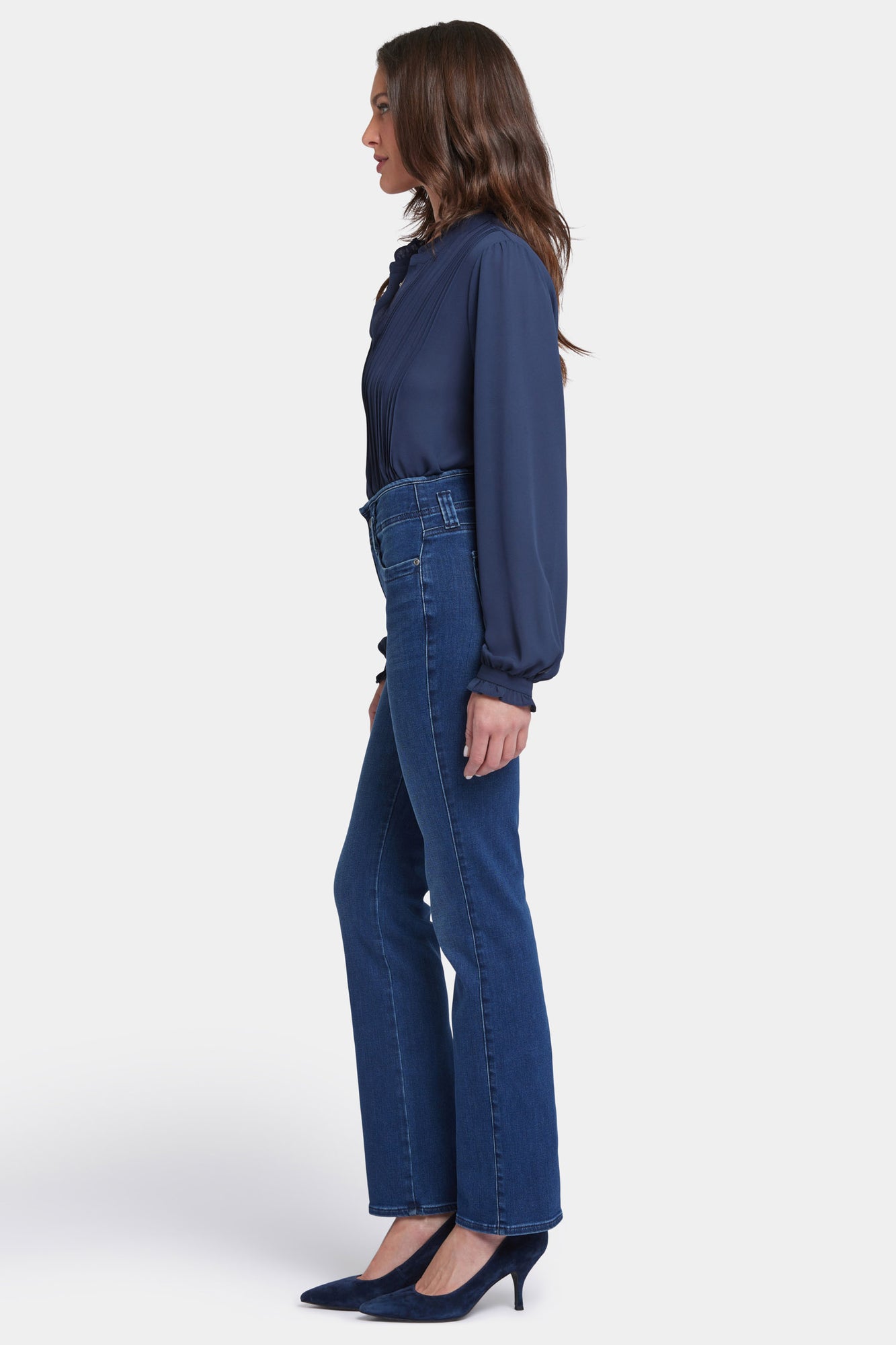 NYDJ Marilyn Straight Jeans With High Rise - Rendezvous