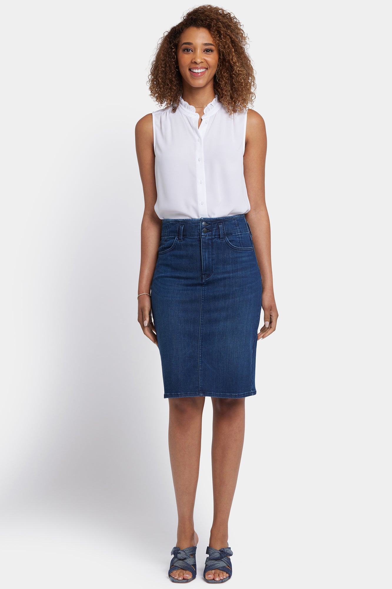 NYDJ High Waist Skirt  - Ibiza Blues