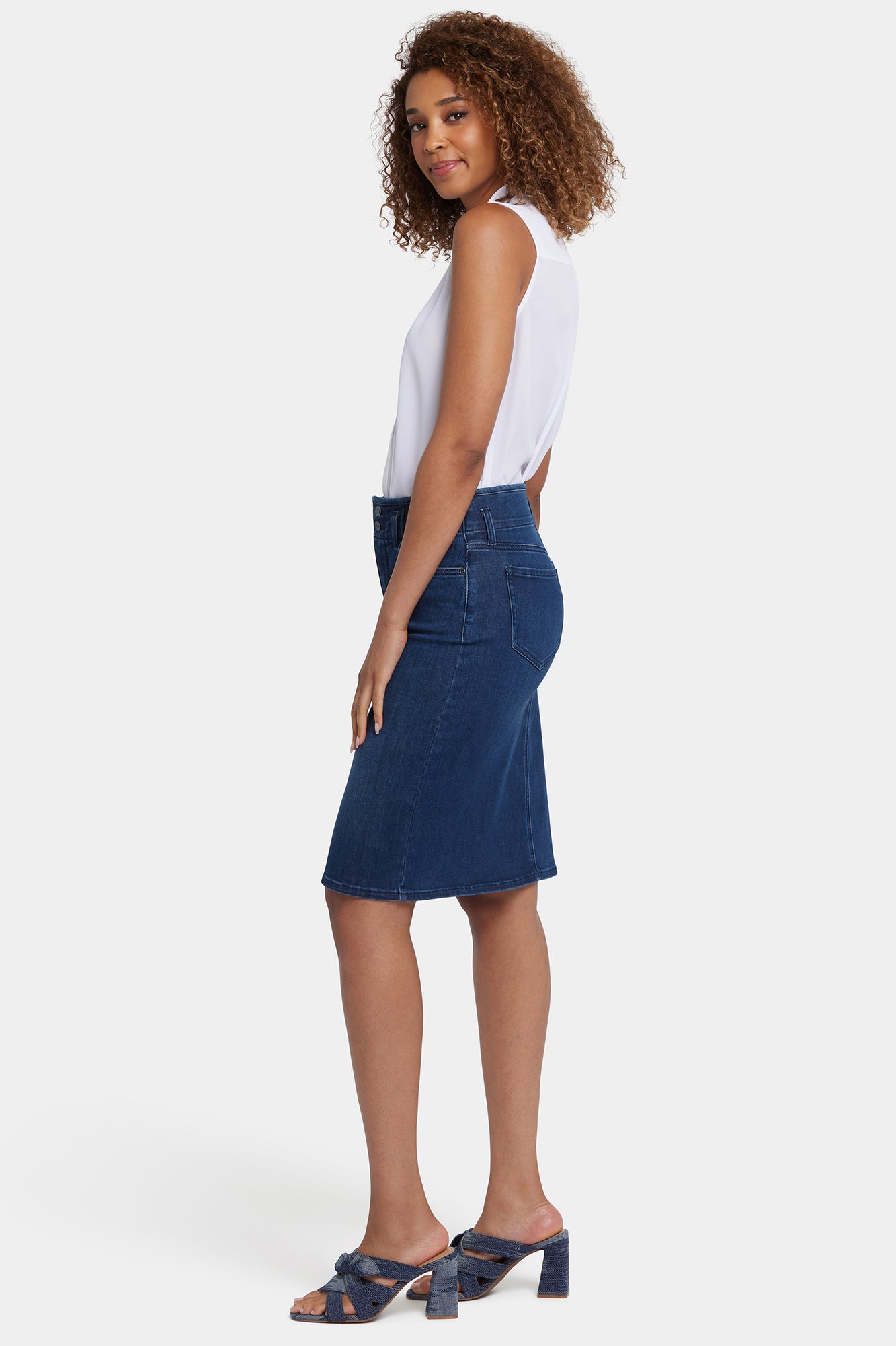 NYDJ High Waist Skirt  - Ibiza Blues