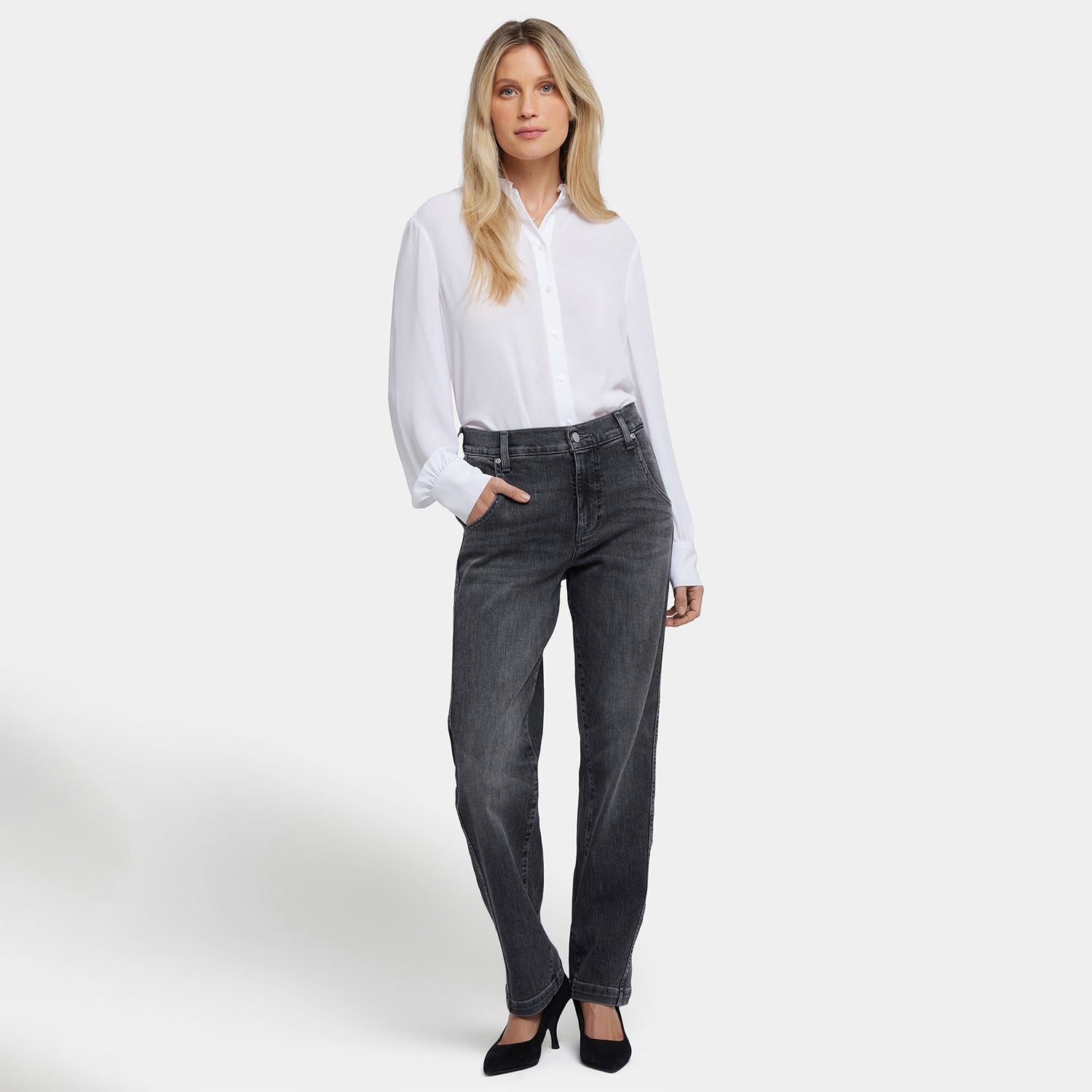 ryon930 Brooke Loose Straight Jeans With Super High Rise - Vintage