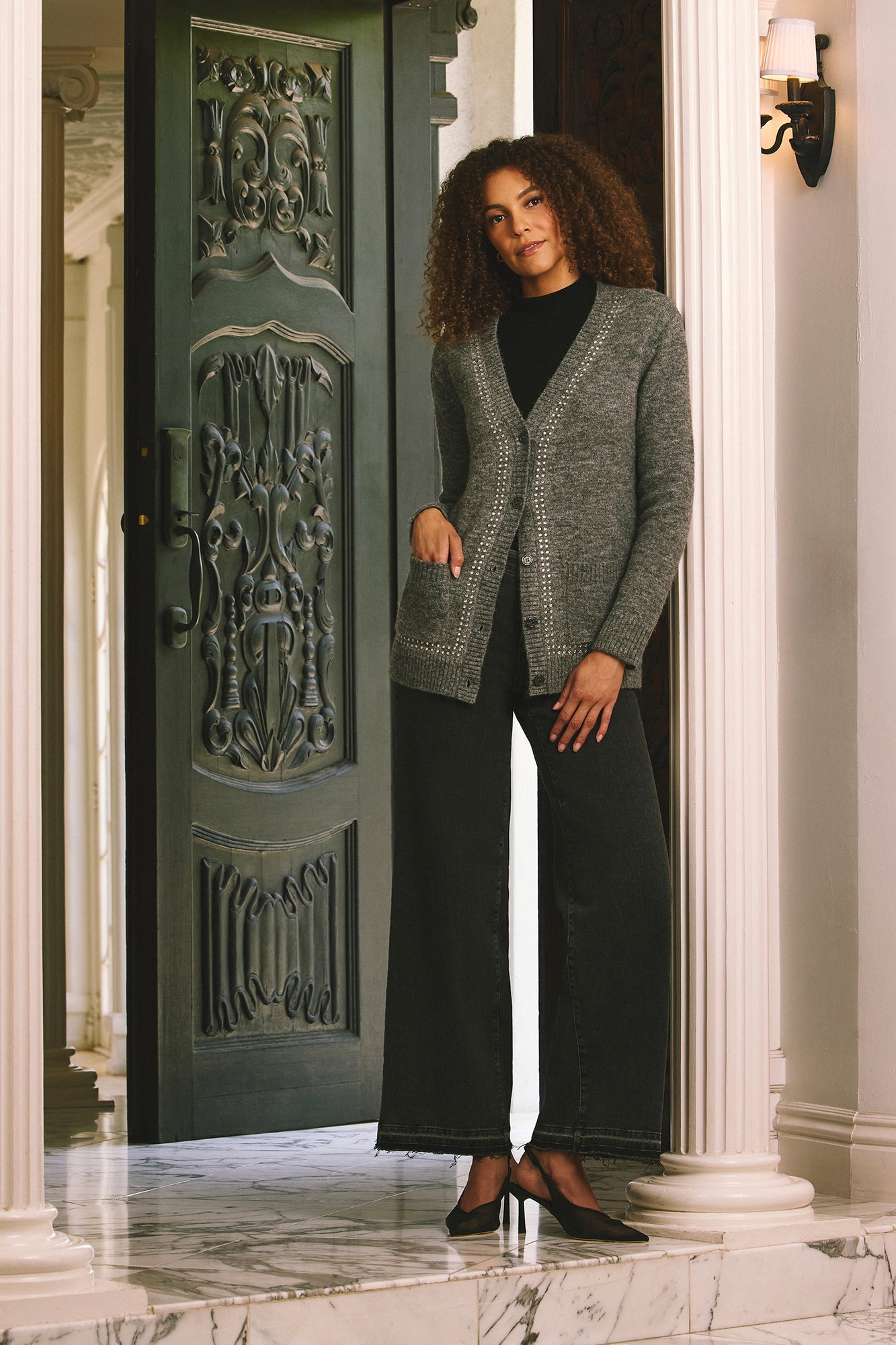 NYDJ Teresa Wide Leg Jeans With Released Hems And 31