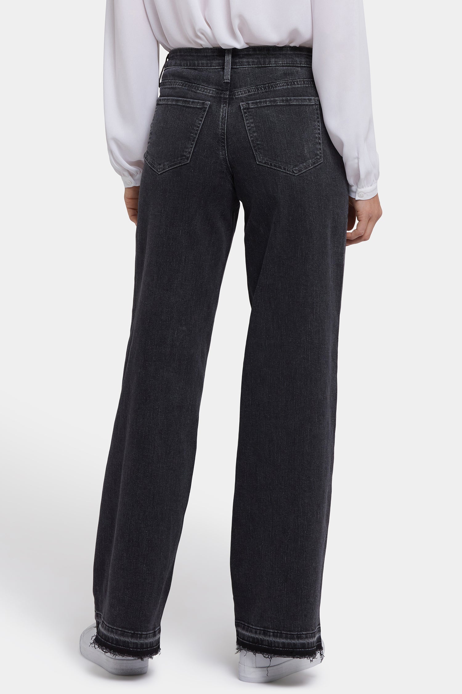Teresa Wide Leg Jeans With Released Hems And 31