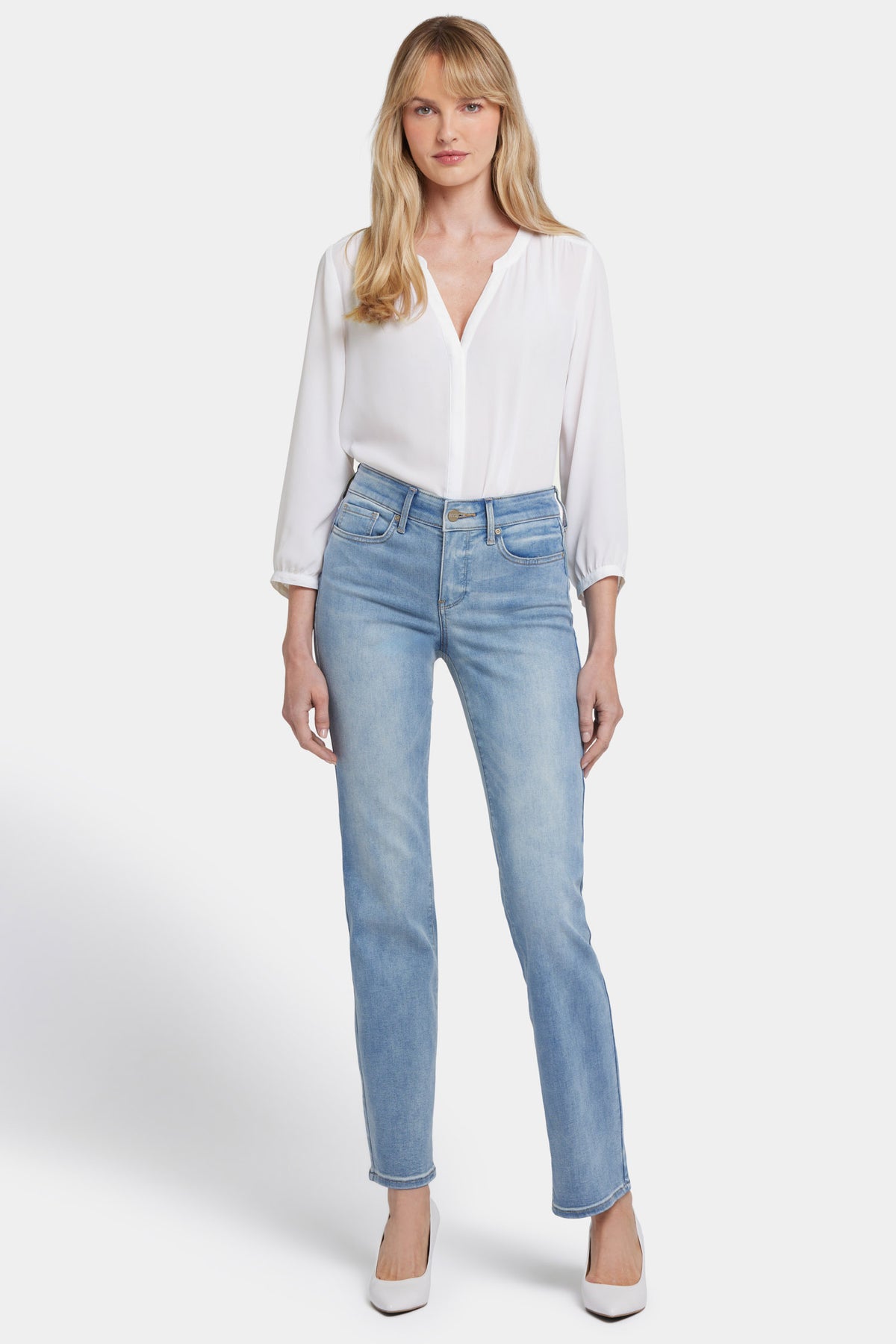 NYDJ Marilyn Straight Jeans  - Biscayne