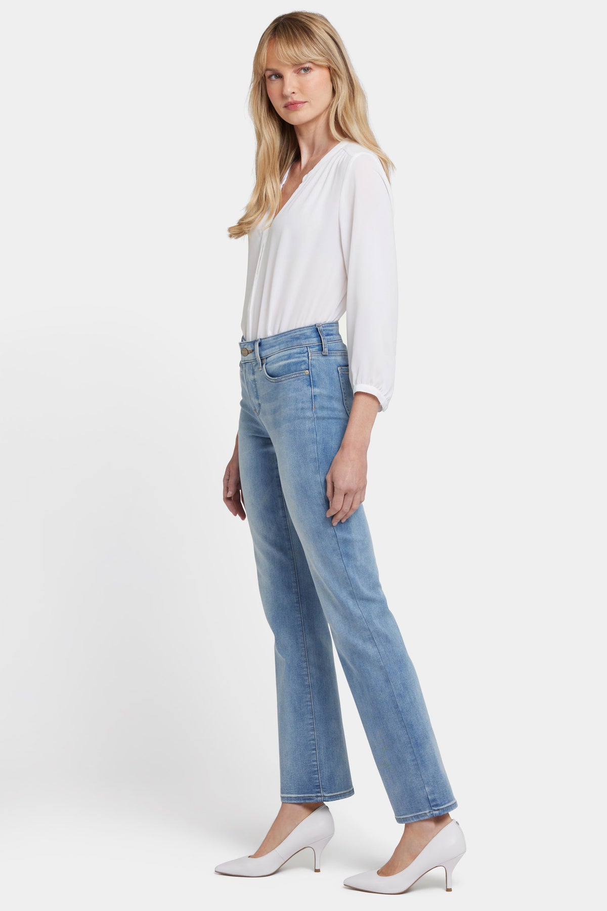 NYDJ Marilyn Straight Jeans  - Biscayne