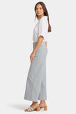 NYDJ Mona Wide Leg Trouser Ankle Jeans With High Rise - Canyon River Stripe