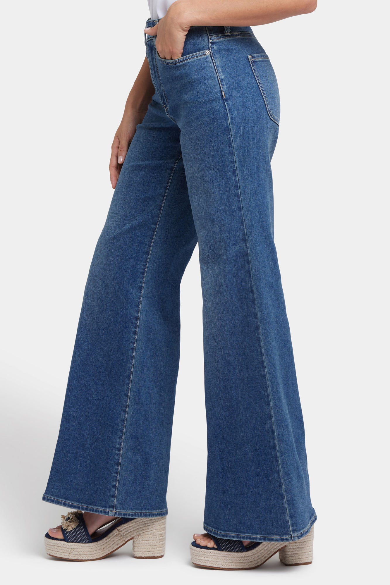 NYDJ Mia Palazzo Jeans With High Rise - Valencia Surf