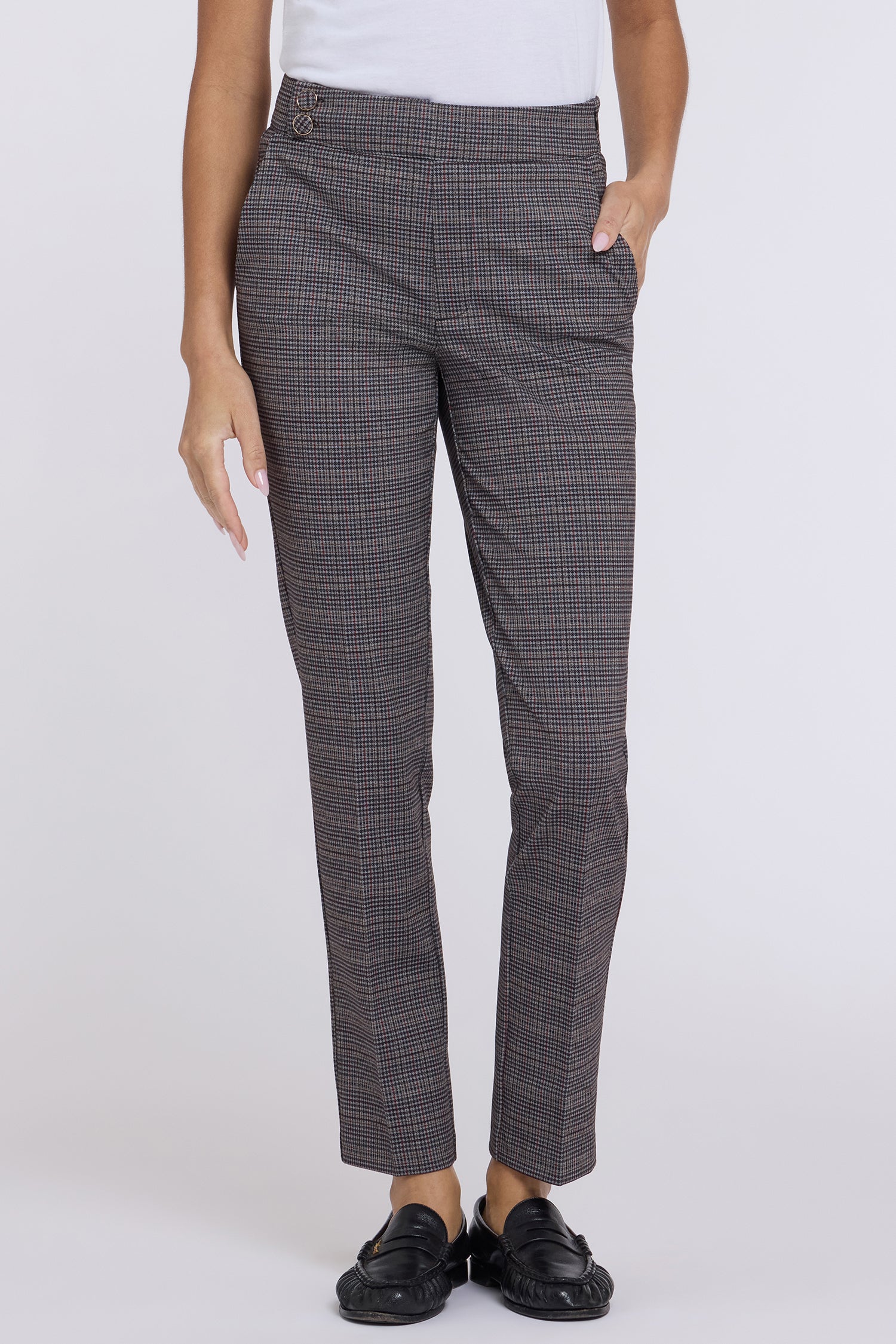 NYDJ Tabitha Trouser Pants Sculpt-Her™ Collection - Camryn Check