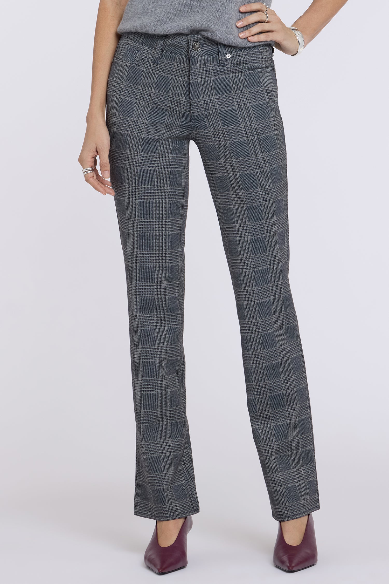 NYDJ Marilyn Straight Pants Sculpt-Her™ Collection - Phoebe Plaid